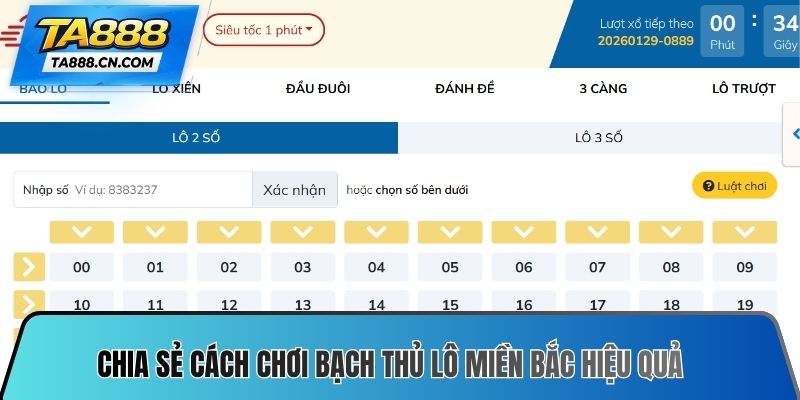 Chia sẻ cách chơi bạch thủ lô miền bắc hiệu quả