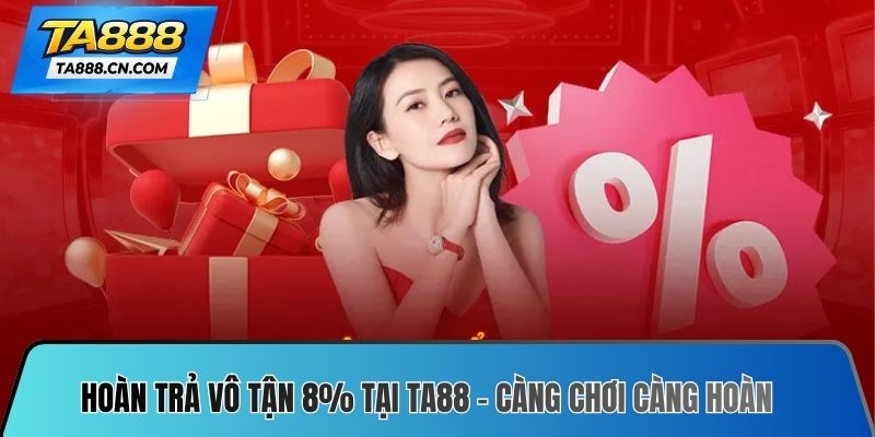 Hoàn trả vô tận 8% tại TA88