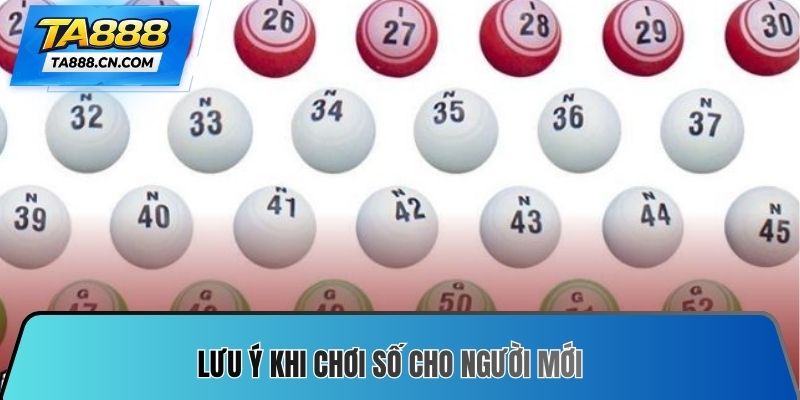 Lưu ý khi chơi số cho người mới