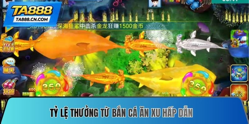 Tỷ lệ thưởng từ bắn cá ăn xu hấp dẫn